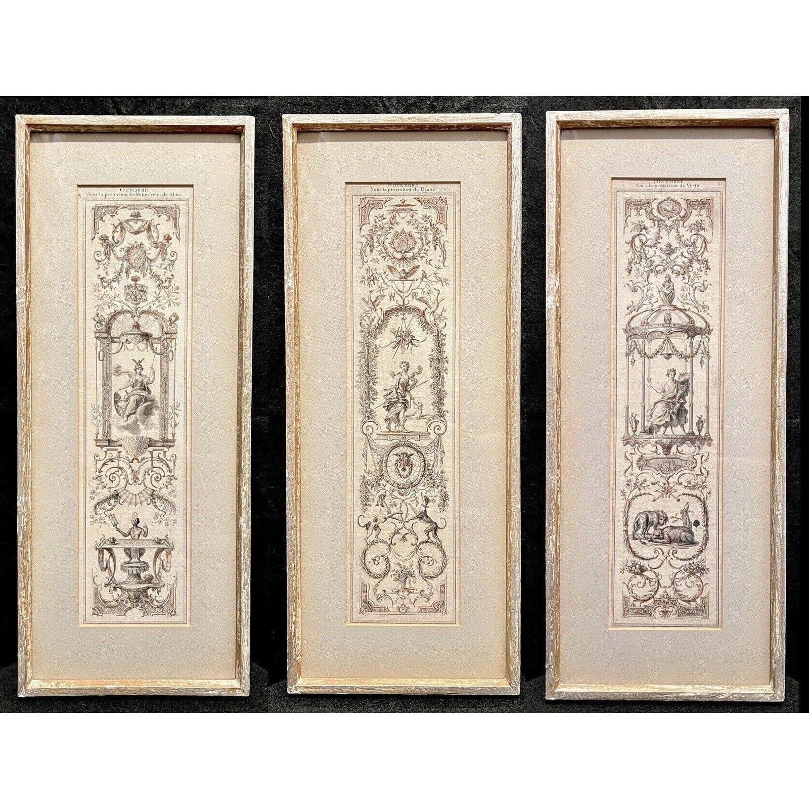 Les Doize Mois Grotesques by Claude Audran- Oct Nov Dec - Image 1