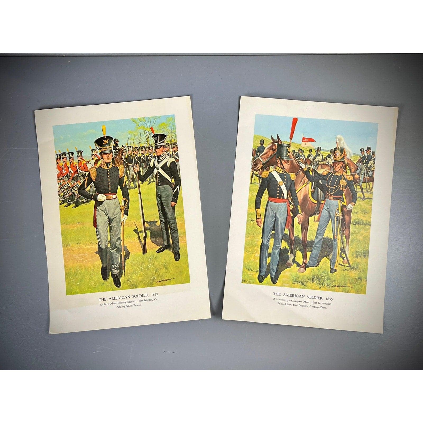 American Military Lithographs – Vintage Military Prints & Historic Soldier Art by Hugh McBarron - Image 1