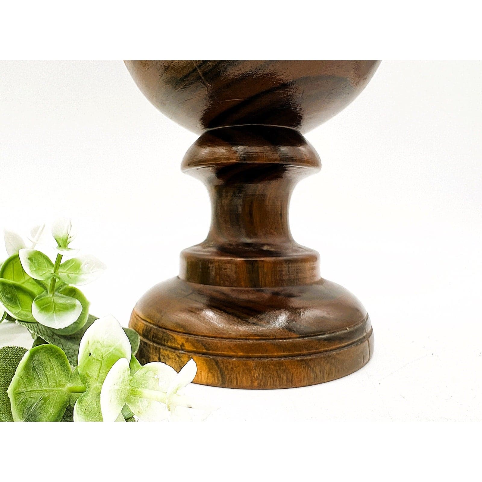 Beautiful Hand-Turned Treenwood Vase - Thumbnail 3