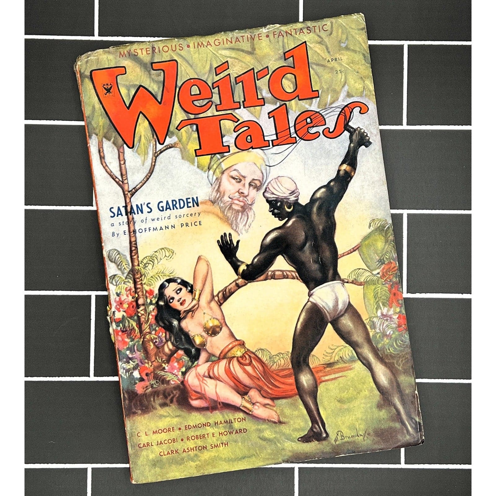 Vintage Weird Tales April 1934 Magazine E Hoffmann Price Pulp Fiction - Image 1