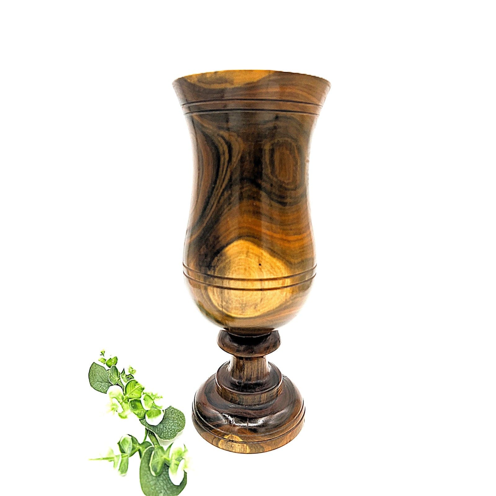 Beautiful Hand-Turned Treenwood Vase - Image 1