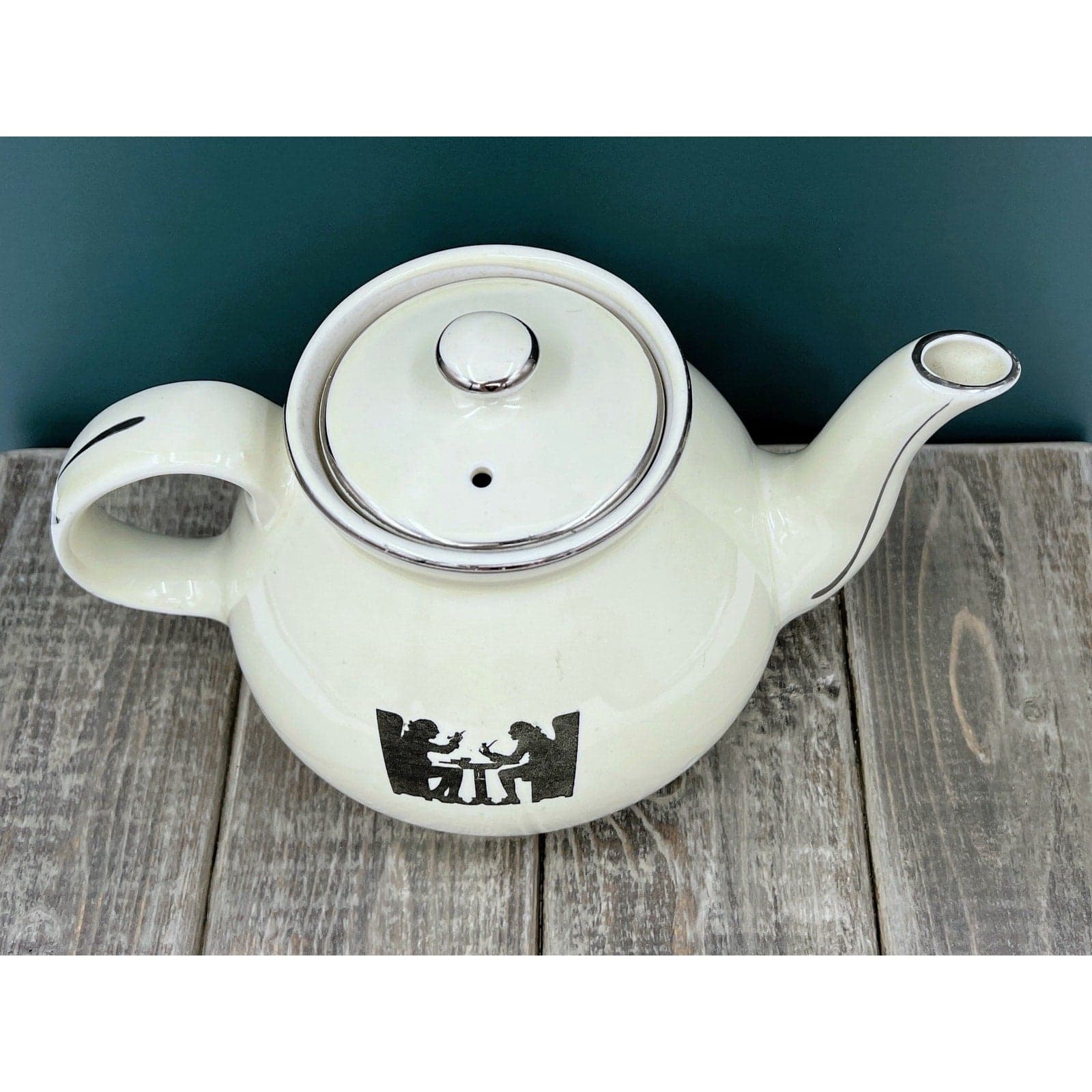 Vintage Hall China Silhouette Streamline Teapot - Thumbnail 3
