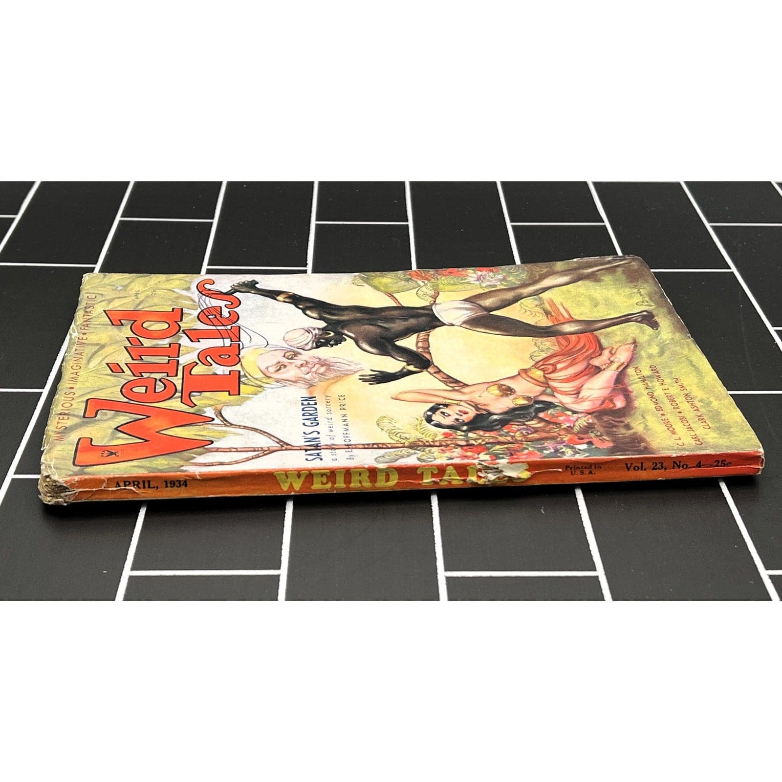 Vintage Weird Tales April 1934 Magazine E Hoffmann Price Pulp Fiction - Thumbnail 2