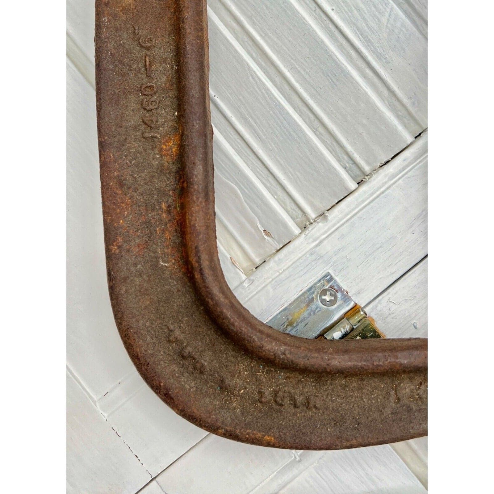 Vintage Adjustable Heavy-Duty C-Clamps Set Of 2 Industrial Tools 5" & 6" - Thumbnail 2