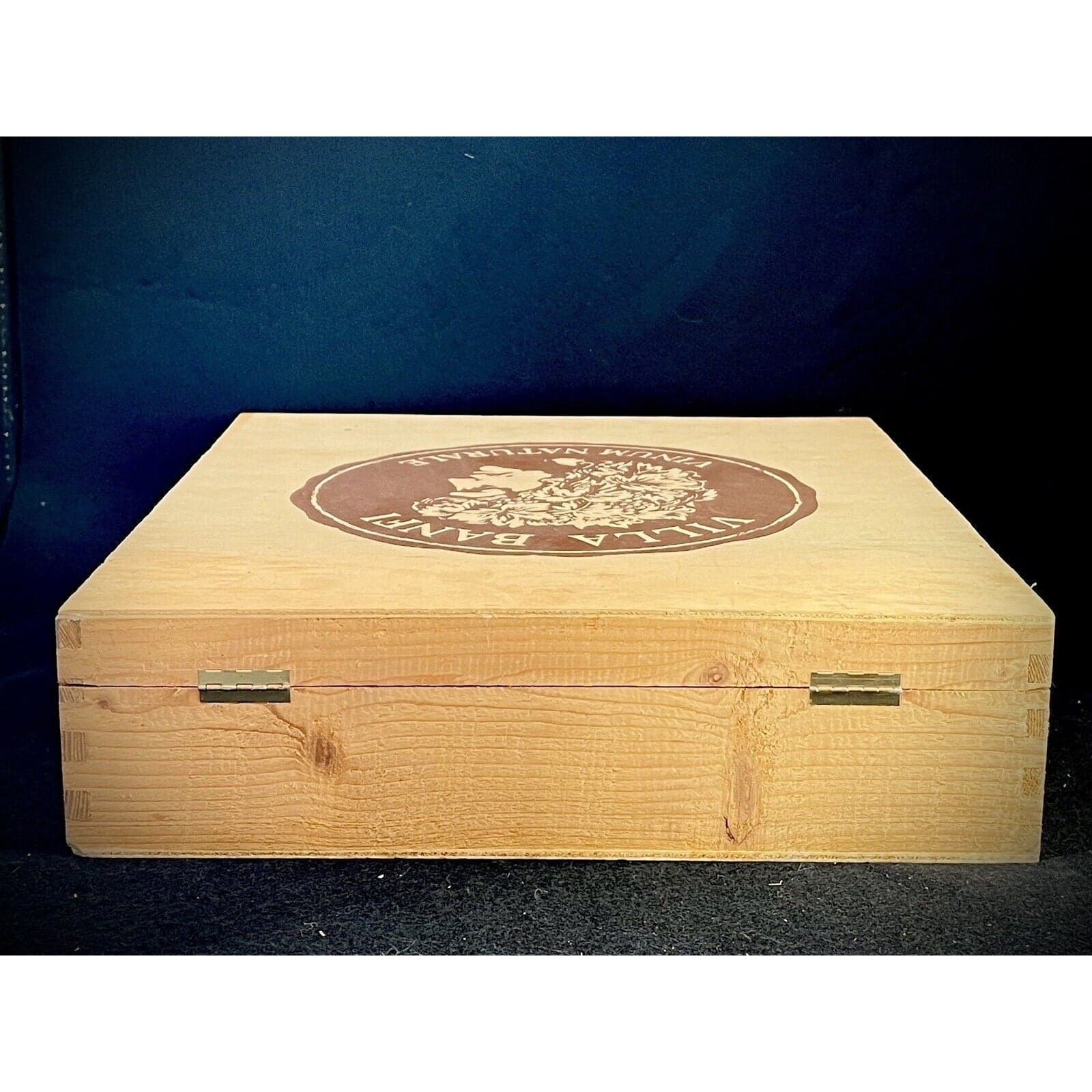Vintage Villa Banfi Wooden Wine 6-Bottle Presentation Case Italy - Thumbnail 4