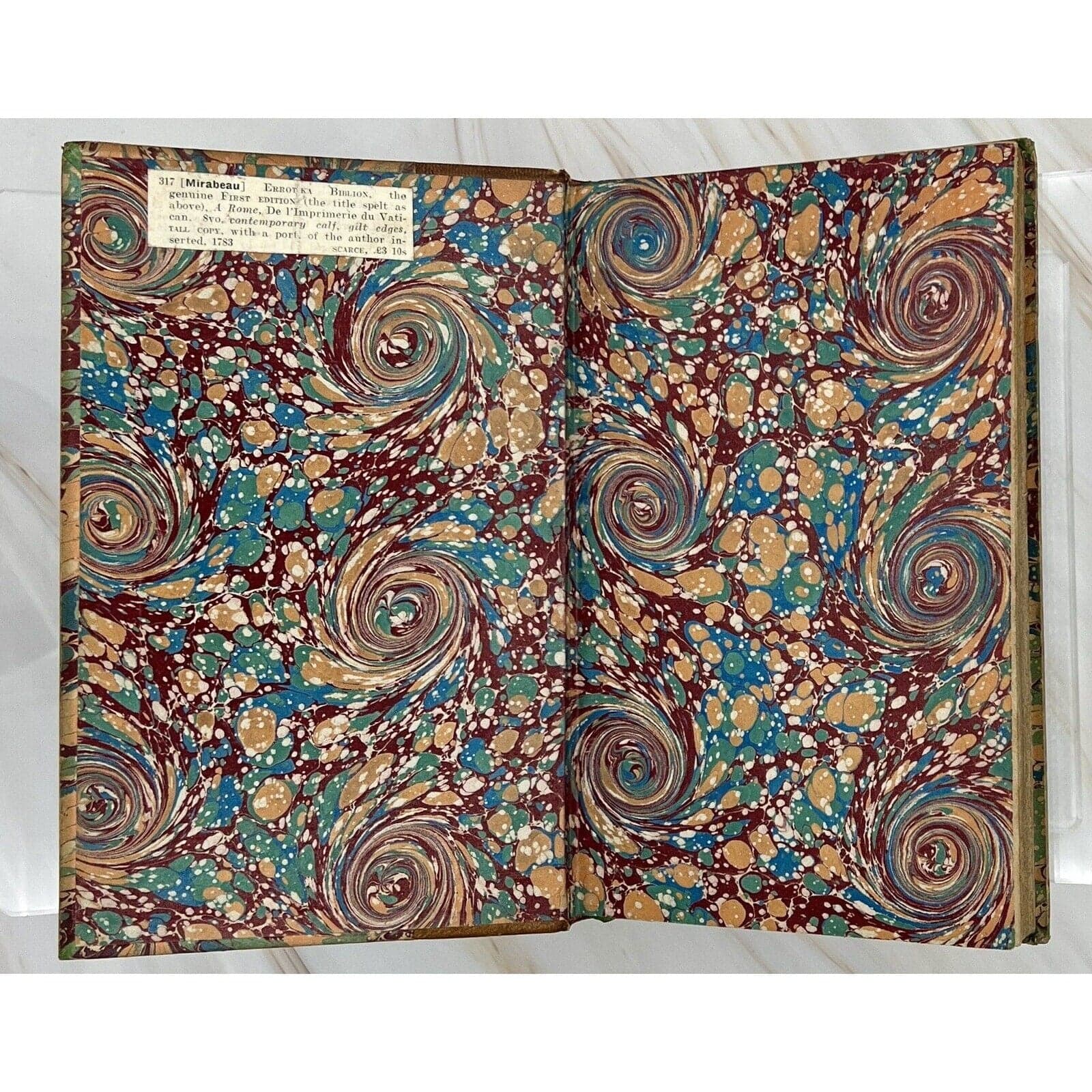 Errotika Biblion First Edition – Rare 1783 Erotica Print Leather Bound Book - Thumbnail 4