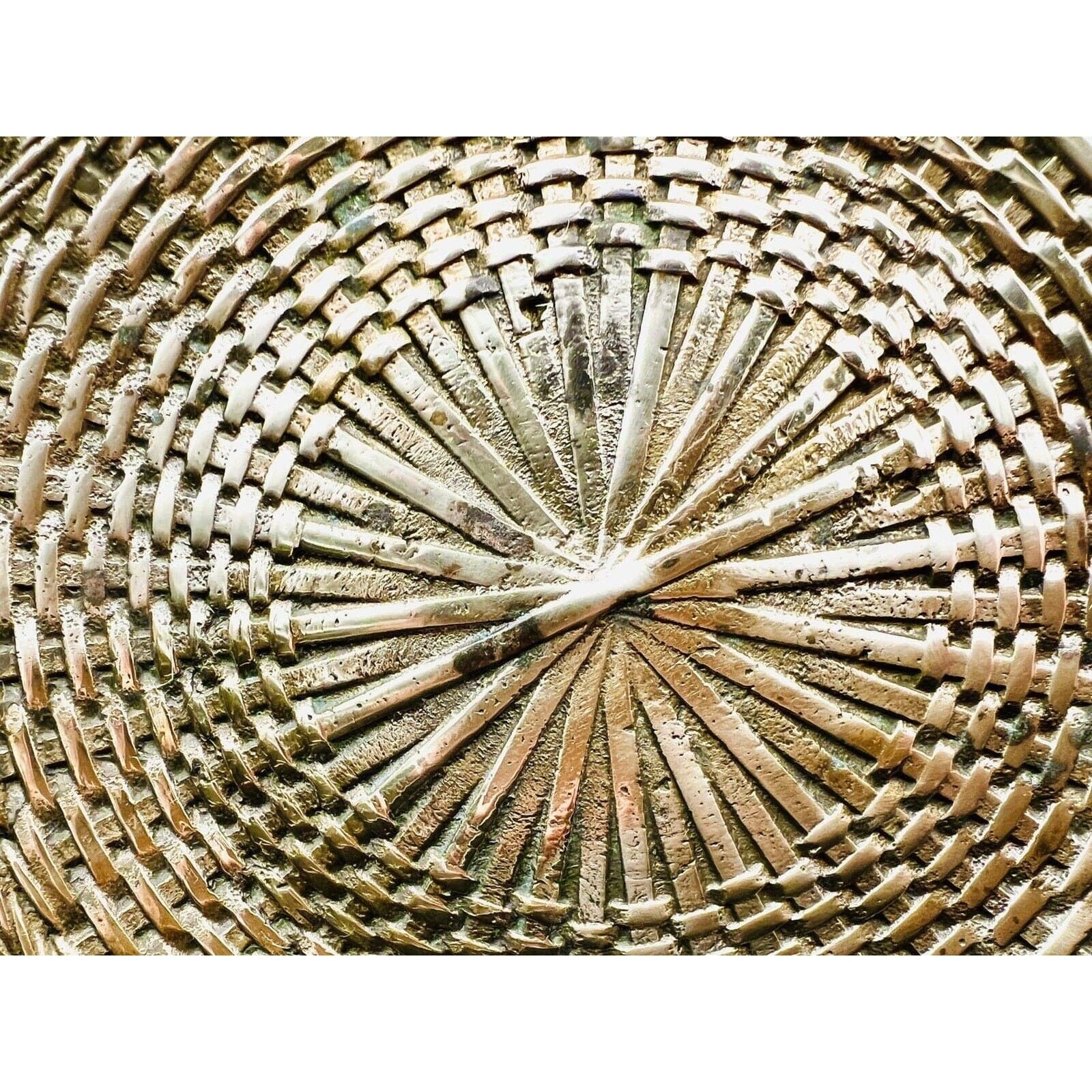 Italian Vintage Reticulated Brass Plate - Thumbnail 5