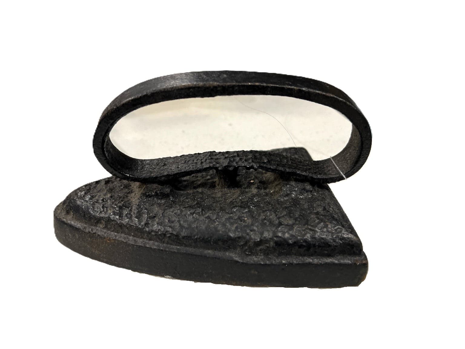 Antique Cast Iron Sad Iron with Loop Handle