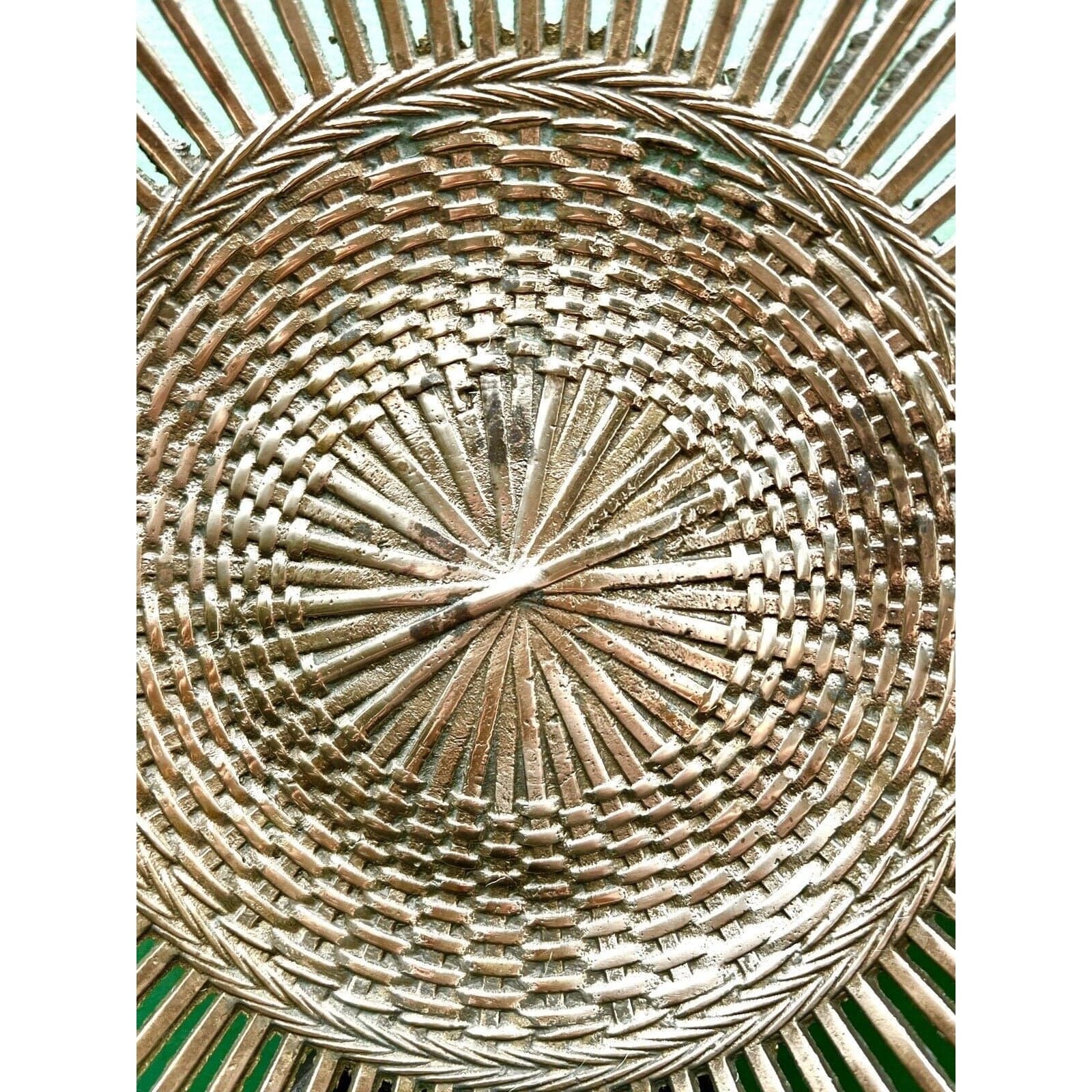 Italian Vintage Reticulated Brass Plate - Thumbnail 3