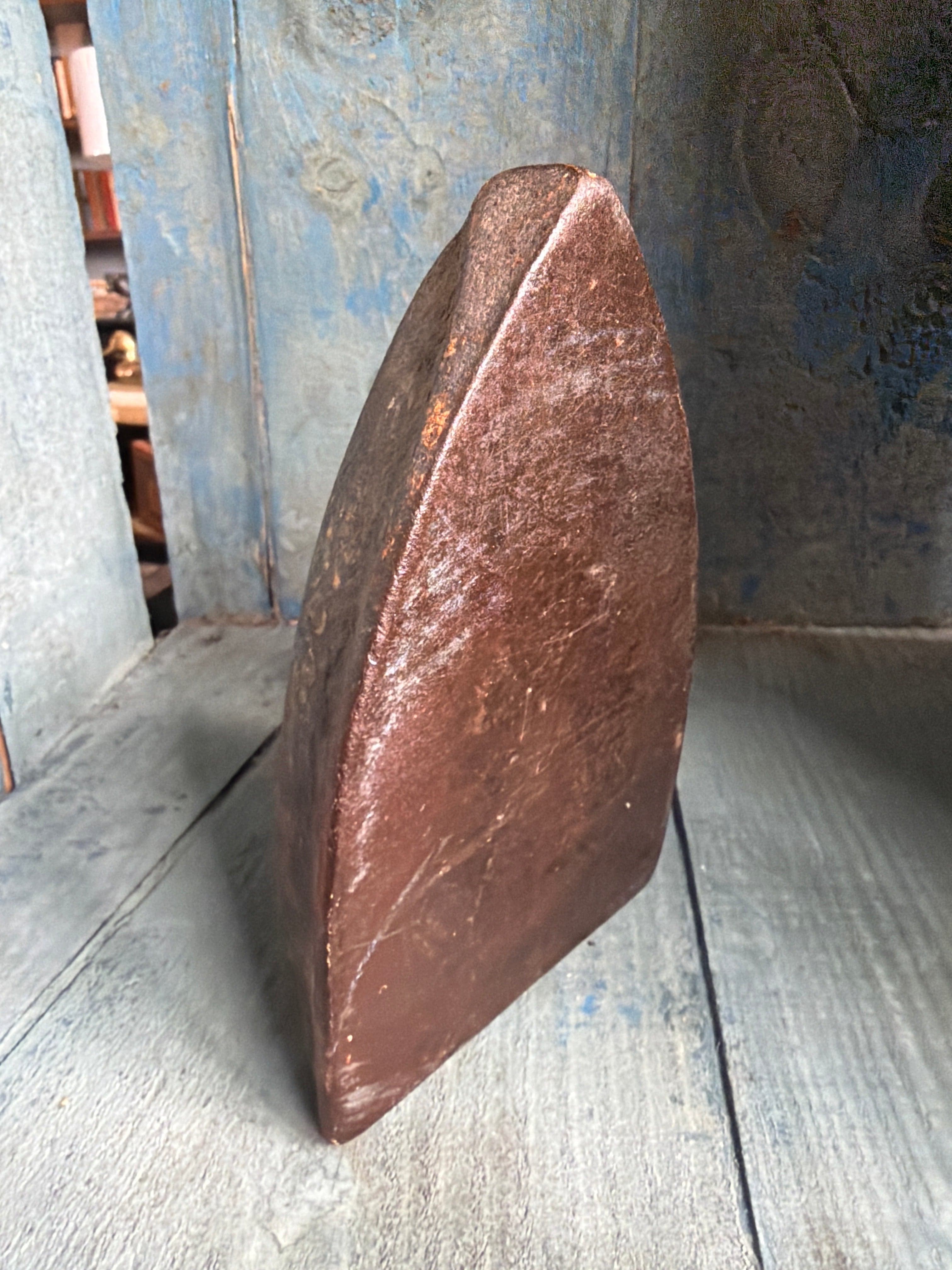 Antique Cast Iron Sad Iron Primitive Flat Iron 6 Inch - Thumbnail 2