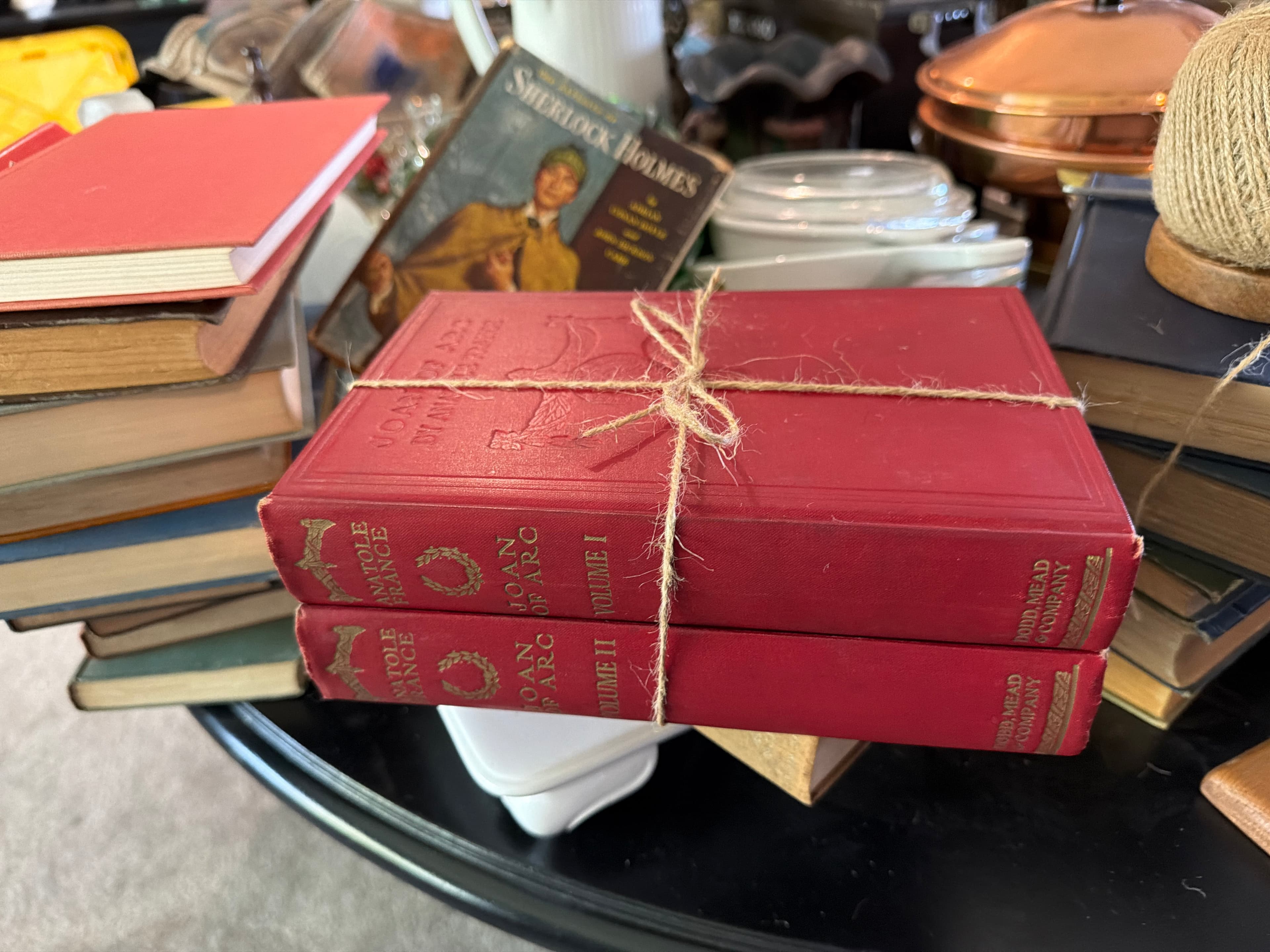 1925 The Life of Joan of Arc Anatole France 2 Volume Set Dodd Mead