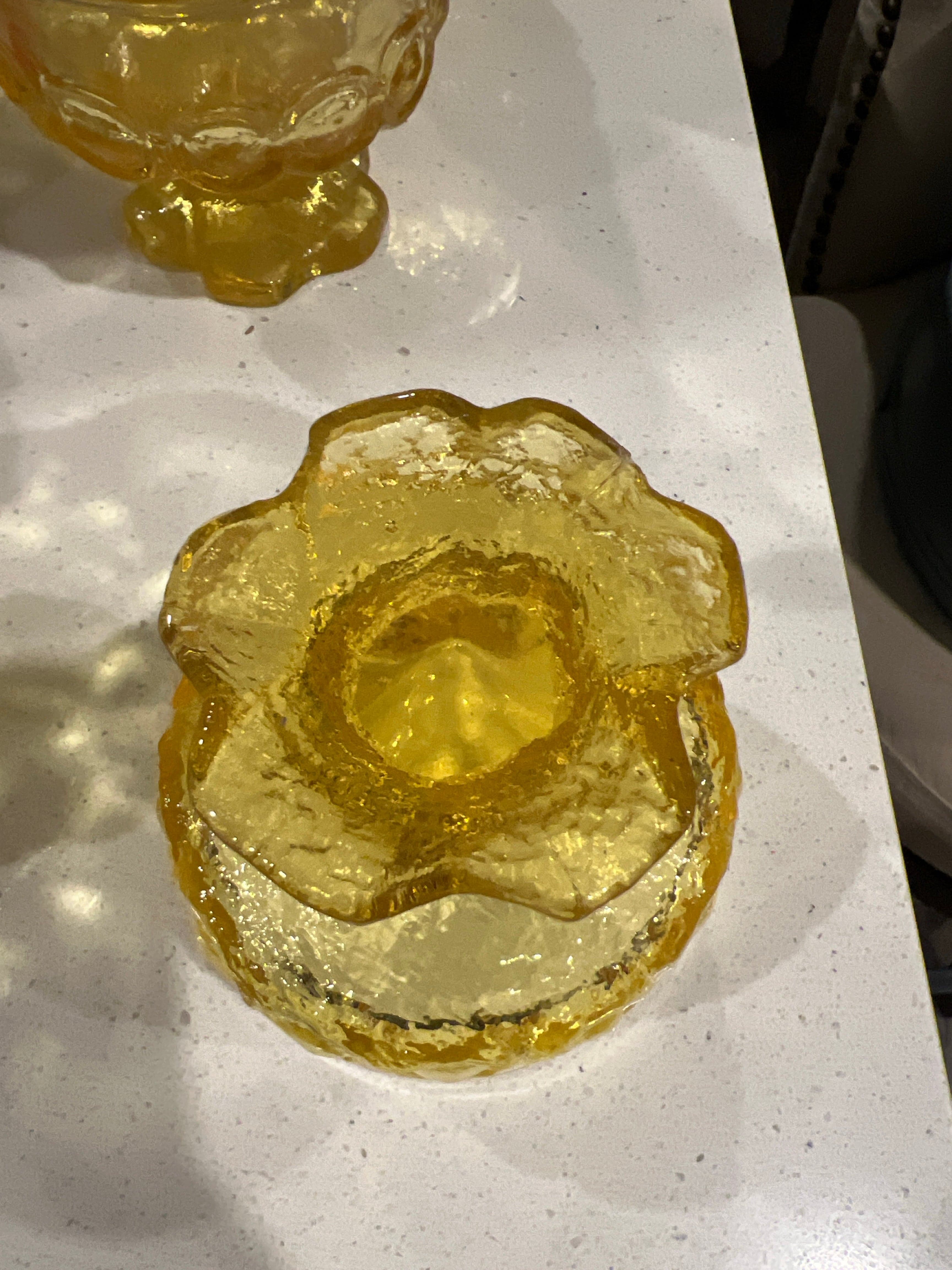 Vintage Anchor Hocking Lido Milano Amber Footed Dessert Cups Set of 6 - Thumbnail 3