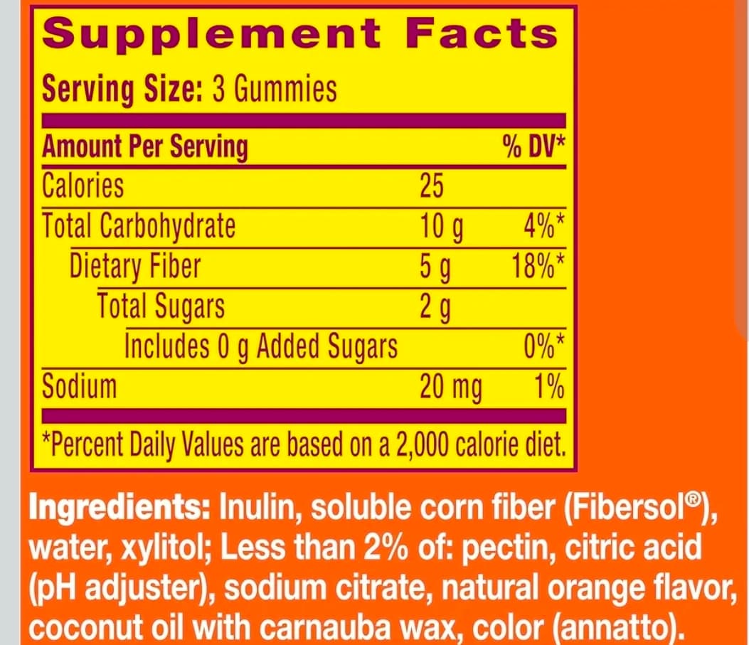 Metamucil Fiber Gummies No Sugar Added 120 Count - Thumbnail 9