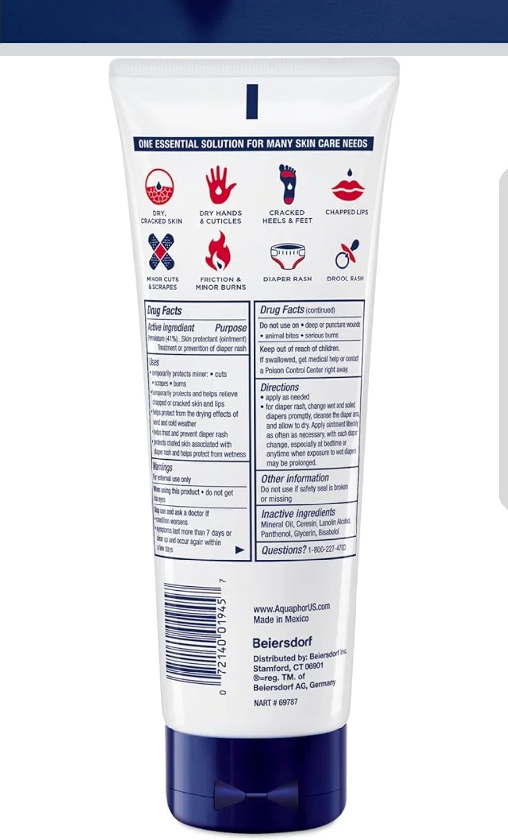Aquaphor Healing Ointment Advanced Therapy 7 oz - Thumbnail 12