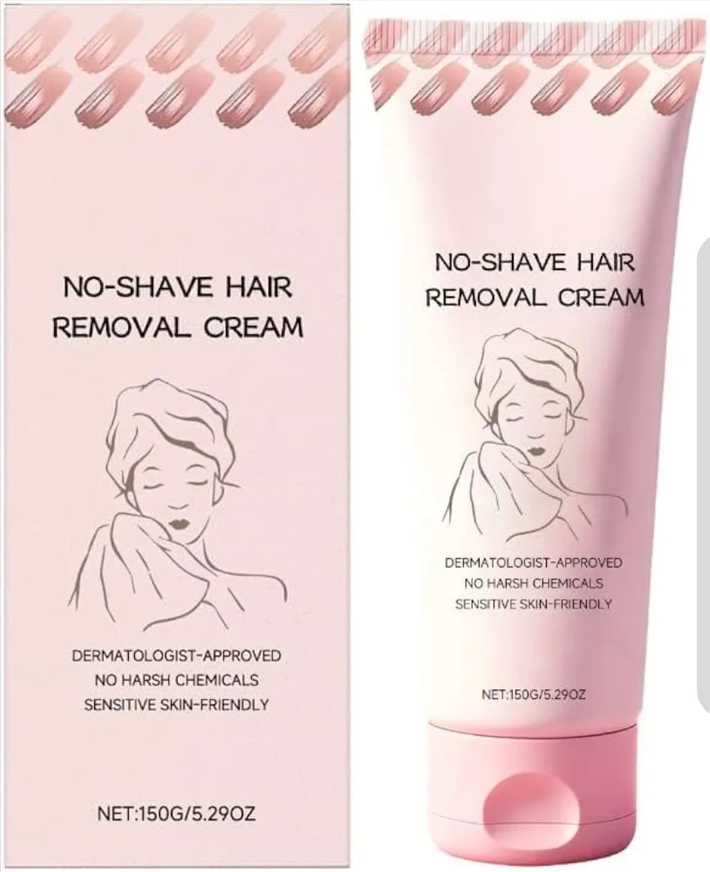 No-Shave Hair Removal Cream 150g Sensitive Skin-Friendly - Image 1