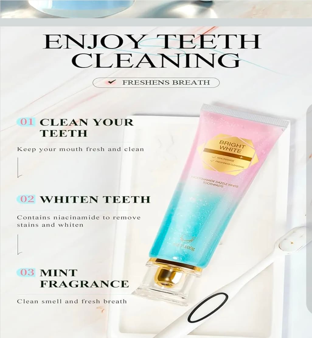 Bright White Niacinamide Whitening Toothpaste 100g - Thumbnail 2