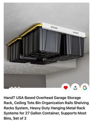 Overhead Garage Storage Rack - Image 1