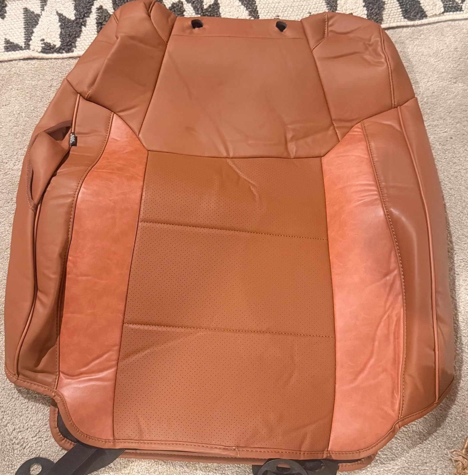 KATZKIN Cognac Leather Seat Covers for Toyota 4Runner 2011-2021 SR5 2 Row - Image 1