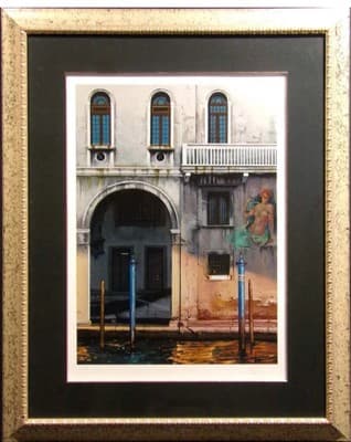 Thomas Pradzynski "CV canale Grande" Canali di Venezia suite framed H.Signed - Image 1