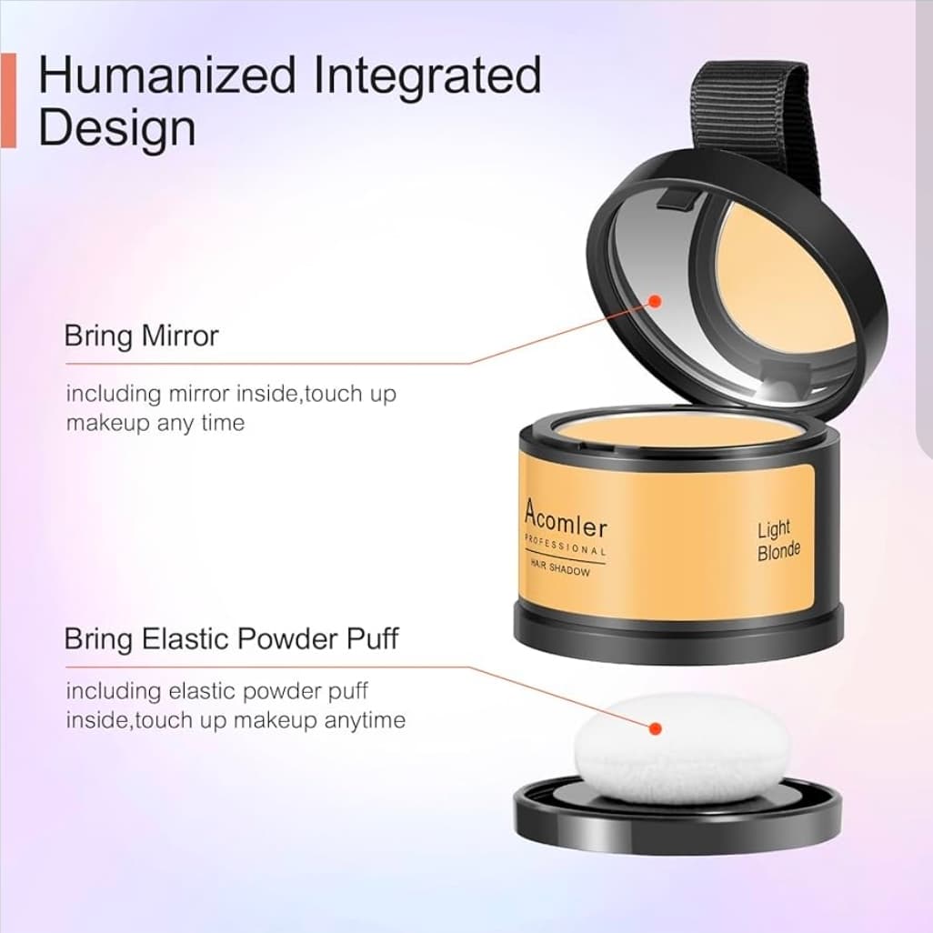 Acomler Professional Hair Shadow Light Blonde - Thumbnail 4