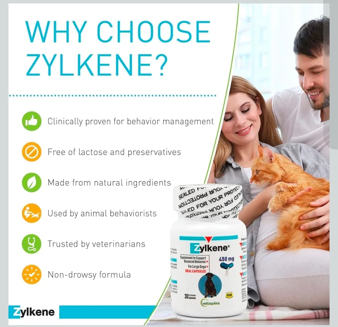 Zylkene 450mg Capsules for Large Dogs 30 Count - Thumbnail 4