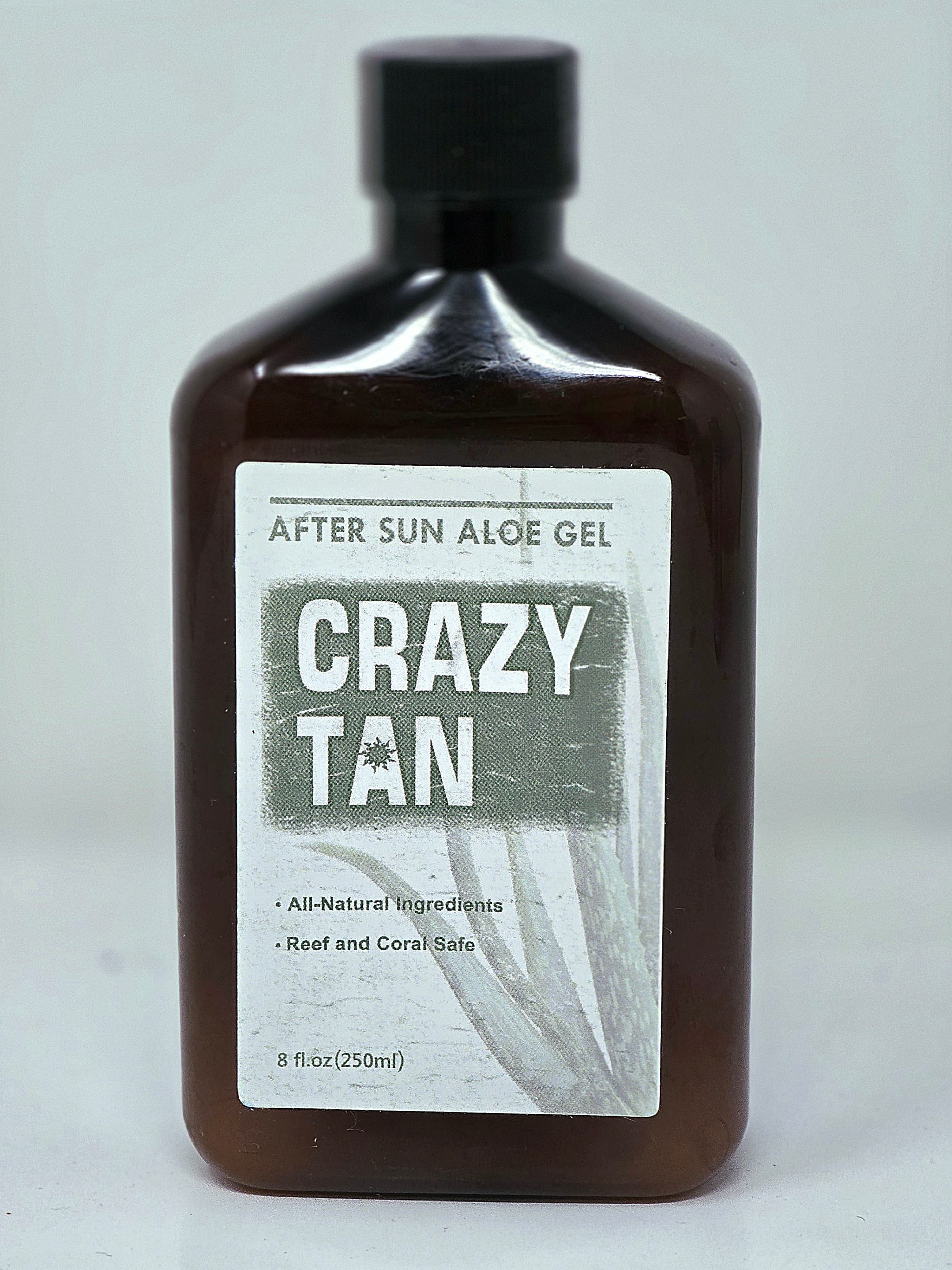 Crazy Tan After Sun Aloe Gel 8 fl oz All-Natural Ingredients - Image 1