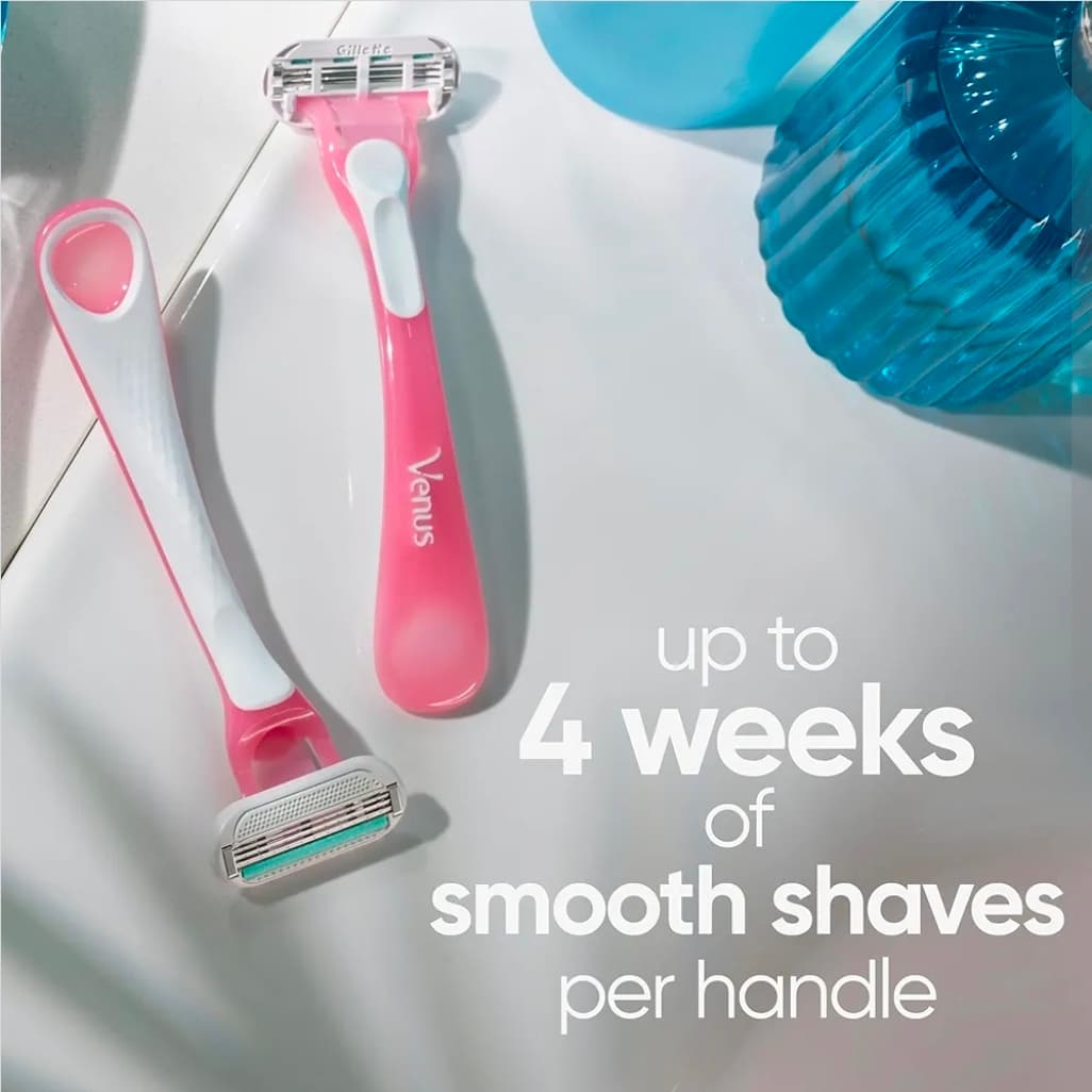Gillette Venus Smooth Sensitive 3-Blade Disposable Razors Pack - Thumbnail 3