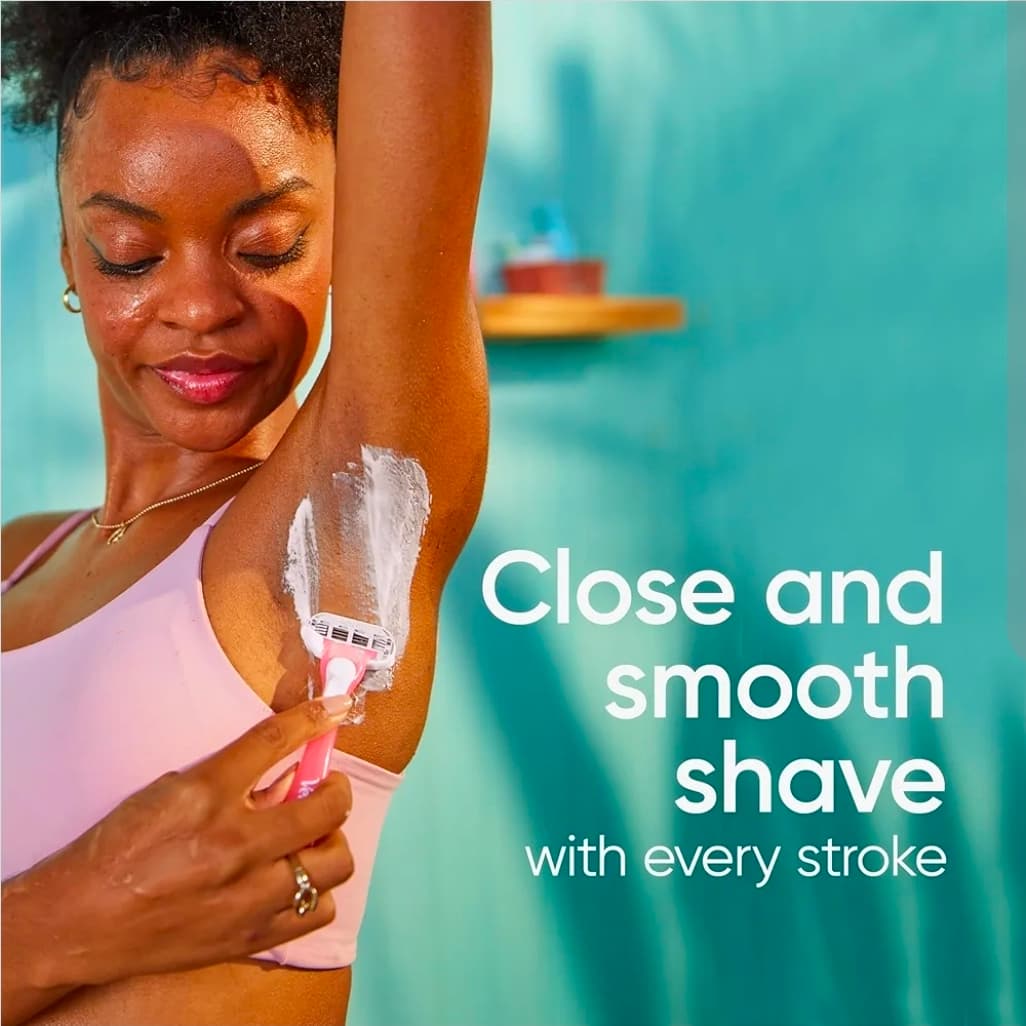 Gillette Venus Smooth Sensitive 3-Blade Disposable Razors Pack - Thumbnail 4