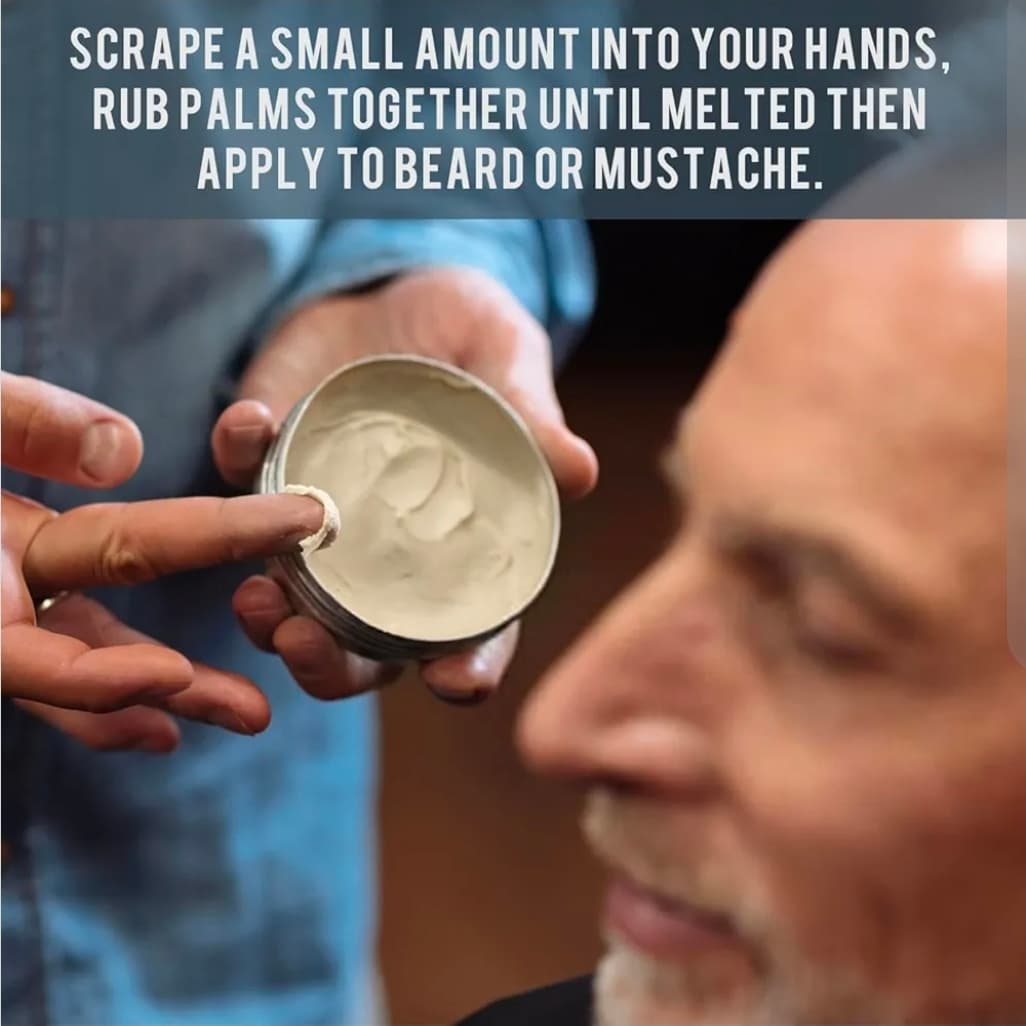 Davromen Tame & Sculpt Beard Balm 4 oz Sandalwood Cedarwood - Thumbnail 4