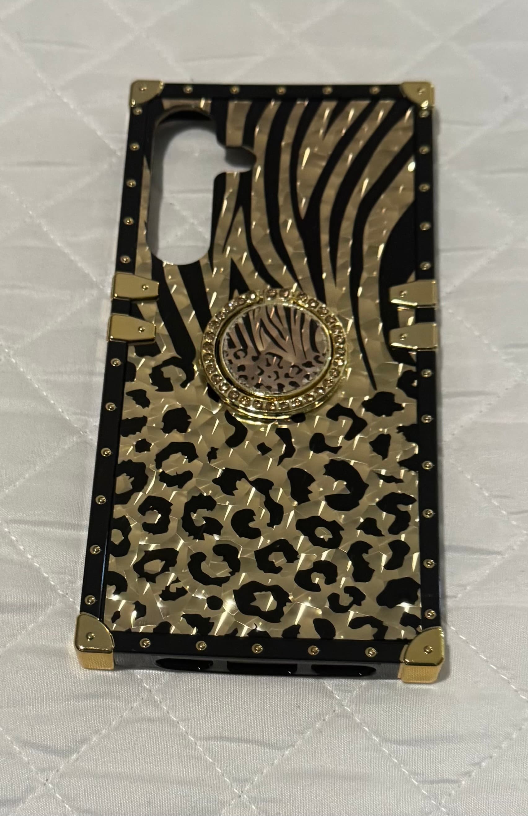 Samsung S24 Plus Leopard Zebra Print Phone Case - Image 1
