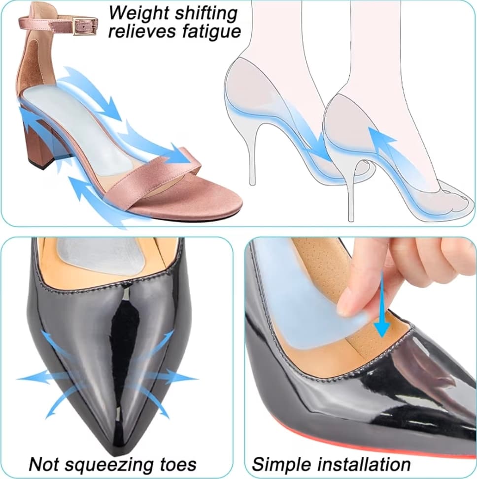 Soprom High Heel Soft Gel Inserts 2 Pack Large - Thumbnail 4