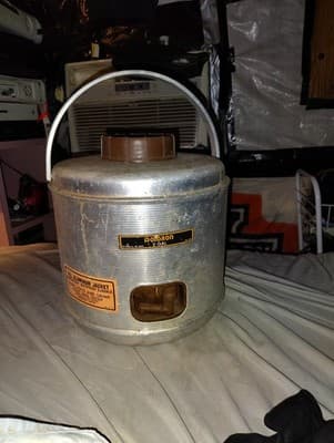 Poloron 2 Gallon Metal Thermos Jug Pre-1970 Vintage Insulated Hot Cold Beverage - Image 1