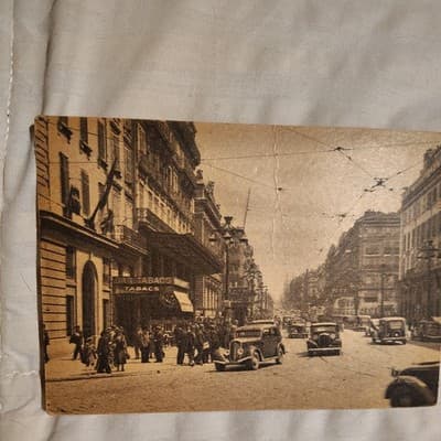 VINTAGE FRENCH~MARSEILLE-La CANEBIERE POSTCARD JP - Thumbnail 2