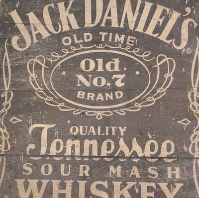 Jack Daniel’s Old No. 7 Tennessee Whiskey Distillery Advertising Sign - Image 1