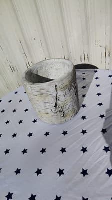 Country Kitchen Ceramic Round White Candle Bowl - Thumbnail 3