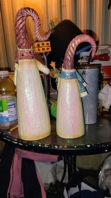 Set of 2 Glitter Snowman Figurines - Thumbnail 2