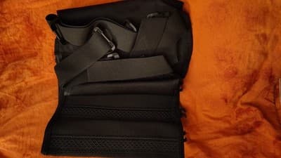 Allegro Back Support Belt Adjustable Snap-off Suspenders Small Black - Thumbnail 5