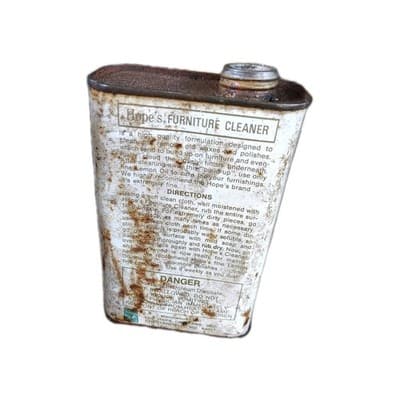 Vintage Hope’s Furniture Cleaner Aprox. 50% Full Collectible Tin 16 Oz GB3 - Thumbnail 2