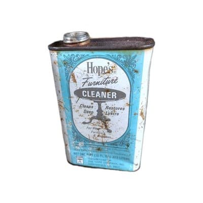 Vintage Hope’s Furniture Cleaner Aprox. 50% Full Collectible Tin 16 Oz GB3 - Image 1