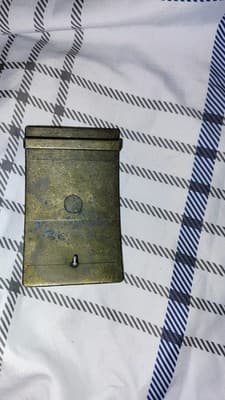 Silver City Mining Company Brass Match Holder Stagecoach Engraved Design - Thumbnail 3