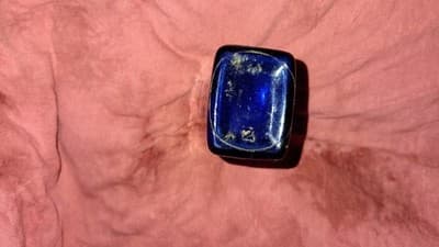 Antique Cobalt Blue Poison Bottle Pre-1900 Glass - Thumbnail 5