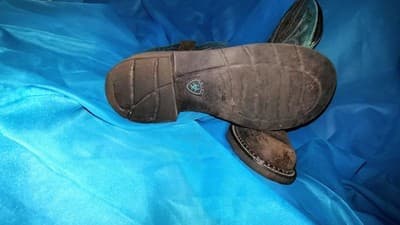 Ariat Western Equestrian Boots Brown Turquoise Embroidery - Thumbnail 3