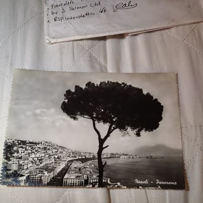 NAPOLI PANORAMA - CARTOLINA BIANCO E NERO VIAGGIATA - Image 1