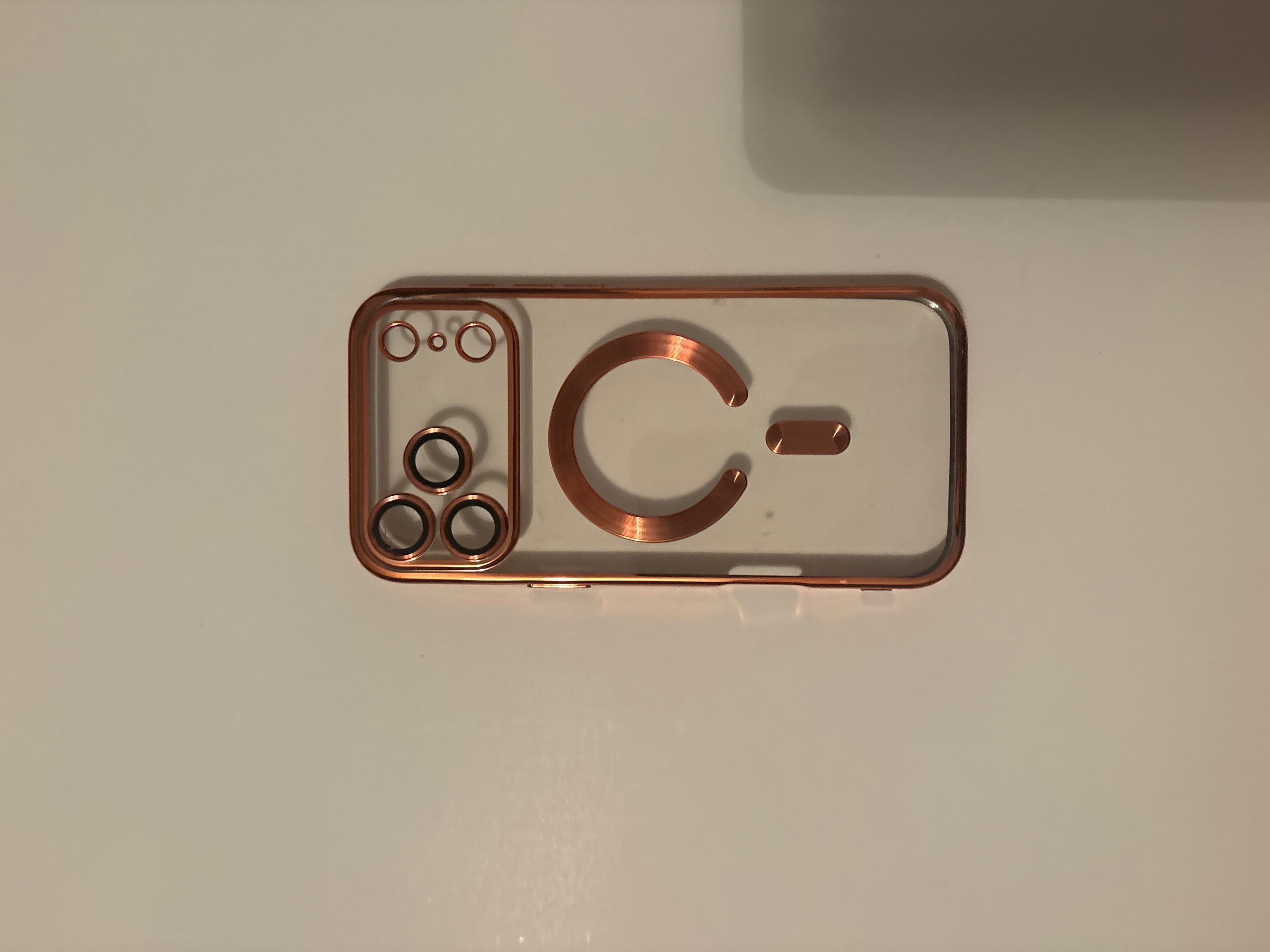 iPhone 12 Pro Max Clear Magnetic Case with Camera Protector - Image 1