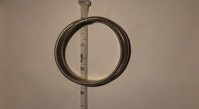Vtg Marshal Metal MFG. Two Tubogas Chain Silver Plated & Gold Plated Bracelets - Thumbnail 8