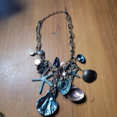 ⭐ Mythologie Sea Life Charm Statement Necklace – Nautical Coastal Jewelry - Image 1