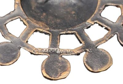 Vintage Pentti Sarpaneva Pendant Bronze Brutalist Modernist - Thumbnail 7
