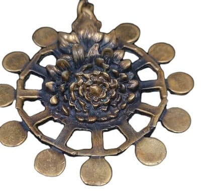Vintage Pentti Sarpaneva Pendant Bronze Brutalist Modernist - Thumbnail 4