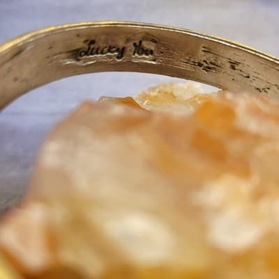 Lucky Brand Lucky You Peace Sun Beams 70s Style Bangle Bracelet - Thumbnail 3