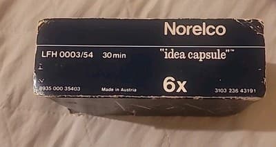 Vintage Norelco Micro Cassettes 30 min LFH 0002/64 Think Capsule 6x set - Image 1